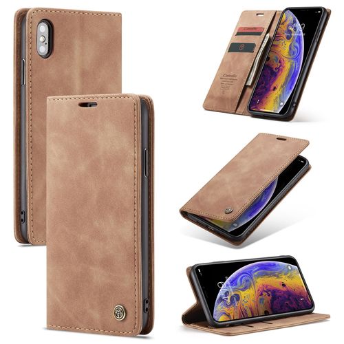 Coque Xiaomi Redmi Note 10 Pro, Etui Xiaomi Redmi Note 10 Pro, Étui Housse Coque Xiaomi Redmi Note 10 Pro Antichoc, Portefeuille Etui En Cuir Pu Premium Housse Xiaomi Redmi Note 10 Pro Marron