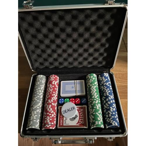 Malette avec 200 jetons de poker poker Caddy Poker-Carrousel concurrençant-Set 