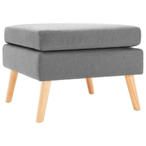 Vidaxl Repose-Pied Gris Clair Tissu
