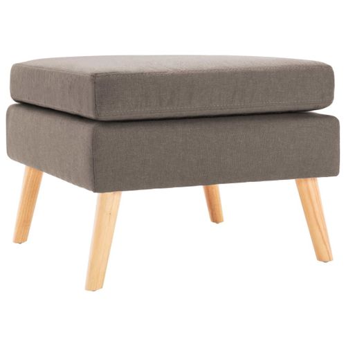 Vidaxl Repose-Pied Taupe Tissu