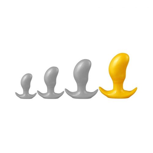 Plug Anal Xxl Plug Bean Xl 18 X 7.5cm Jaune Fantasycolors
