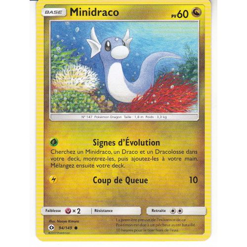 Carte Pokemon Soleil Et Lune Minidraco 94/149