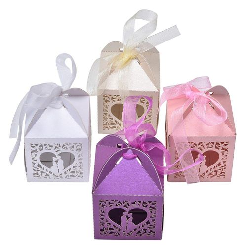 10 Pièces Amour Coeur Mariée Marié Boîte À Bonbons Fête De Mariage Creux Bébé Douche Faveurs Cadeaux Boîtes À Bonbons Toi825 Toi82