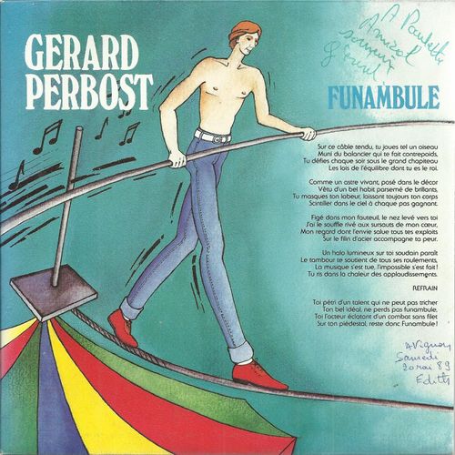 Funambule (Gérard Perbost) 4'20 / Soirées (Gérard Perbost) 3'14 (Pochette Dédicacée)