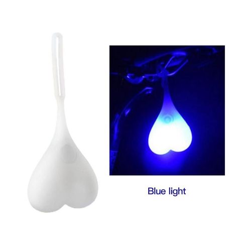 Lumière Bleue - Cycling Balls Tail Light Creative Silicone Bike Waterproof Night Essential Led Safety Warning Lights Bicycle Seat Back Egg Lamps