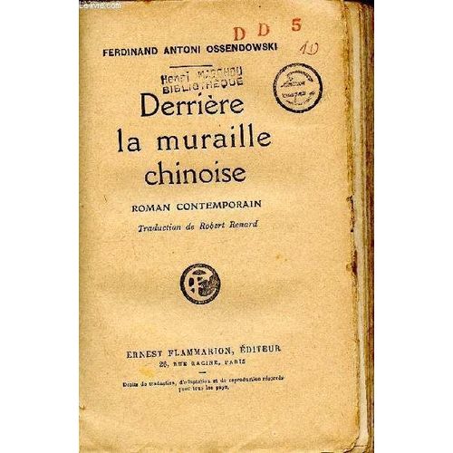 Derrière La Muraille Chinoise - Roman Contemporain