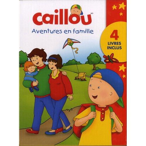 Caillou - Coffret Aventures En Famille - Contient 4 Volumes : Caillou Au Zoo - Le Grand Frère - Le Petit Bateau - A La Fête Foraine