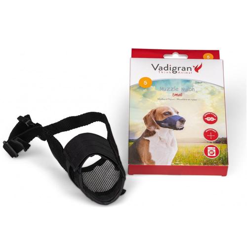 Vadigran-Muselière Réglable En Nylon Cou De 18 À 44 Cm. T S. Pour Chien Type Beagle.-Va-15632