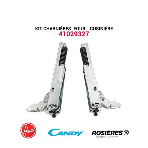 Kit Charnières porte Four, cuisinière - 41029327 - n° 4443 CANDY ROSIERES HOOVER