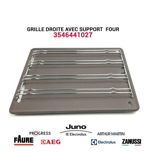 Gradin Grille droit avec support - 3546441027 - Four ELECTROLUX FAURE ZANUSSI
