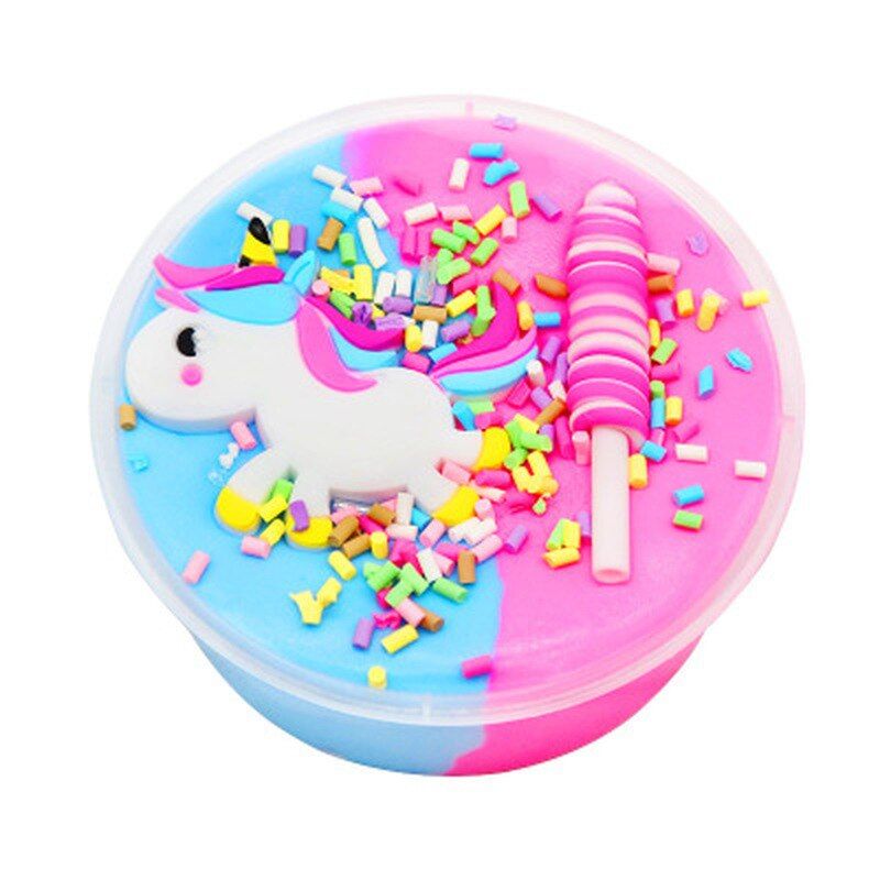 60ml Licorne Moelleux Slime Kit De Bricolage Pte  Modeler ... - 4