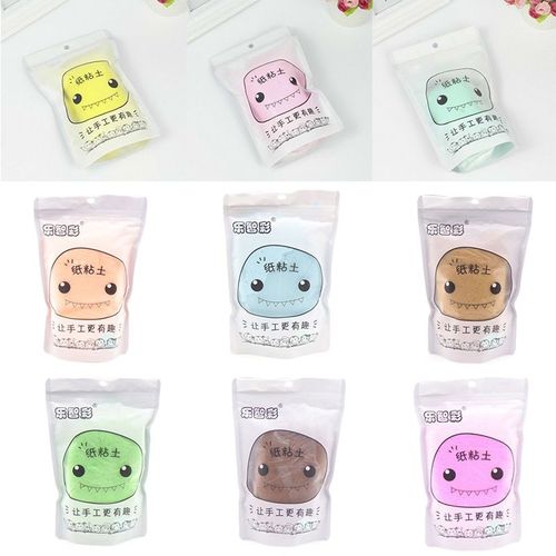 Nouveau 100g Bricolage Monstre D'argile Assez Grand Volume Kaolin Papier Doux Argile Pâte À Modeler Dessin Boue Polymère Jouet Pour Enfants