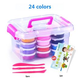 Pâte À Modeler Polymère Super Légère Et Intelligente Pour Enfant, Argile À Modeler En , À Faire Soi Même, Jouet Éducatif D'apprentissage, - 24 Couleurs