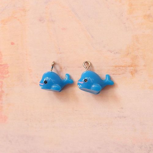 Kit De Pâte À Modeler Lizun Pour Enfants, Baleine Bleue Avec Crochet, Breloques Pour Bricolage, Remplissage Polymère, Accessoires, Jouets - 5pcs Bleu Avec Crochet