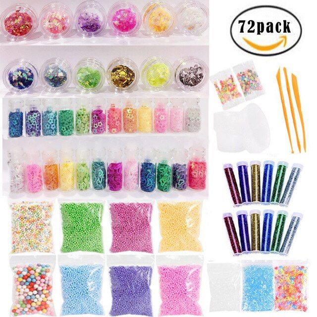 Kit De Fabrication De Boules Slime, 72/73 Paquets, Fournitur...