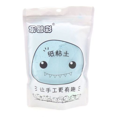 Livraison Directe 100g Bricolage Monstre Papier Argile Assez Grand Volume Doux Papier Argile Pâte À Modeler Dessin Boue Polymère Enfants Jouet - Bleu