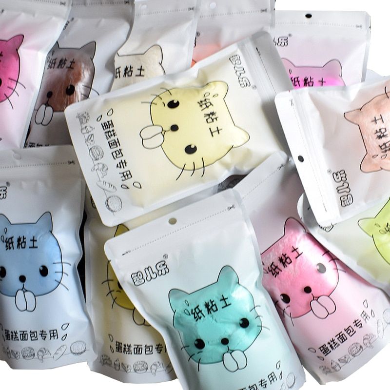 100 G/Sac De Chat De Dessin Anim Papier Polymre Argile Pt... - 3