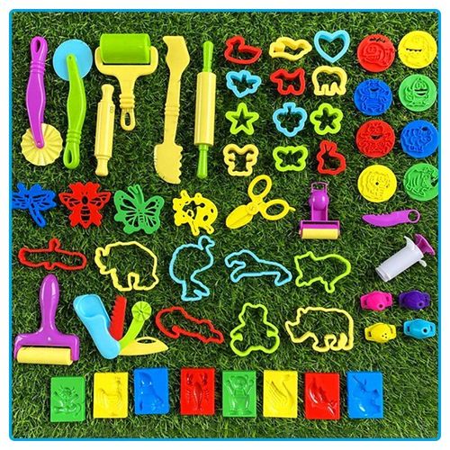 Kit De Pâte À Modeler Pour Enfants, Accessoires De Bricolage, Jeu De Pâte À Modeler, Dinosaure En Plasticine, Modèle Numérique, Argile Molle, Ensemble De Coupe, Jouet, Cadeau - Enfants Jouets M