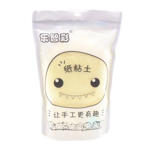 Livraison Directe 100g Bricolage Monstre Papier Argile Assez Grand Volume Doux Papier Argile Pâte À Modeler Dessin Boue Polymère Enfants Jouet - Jaune Clair
