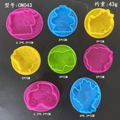 Moule En Plasticine Pour Enfants, Bricolage, Pâte À Modeler, Animal Dinosaure, Pâte À Modeler, Jouets Pour Enfants, Cadeaux - Multicolore