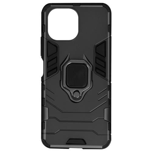 Coque Xiaomi Mi 11 Lite Et 11 Lite 5g Ne Antichoc Bague Métallique Support Noir