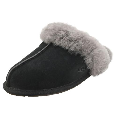 Ugg Scuffette 2 Femme Chaussures Pantoufle Gris Noir