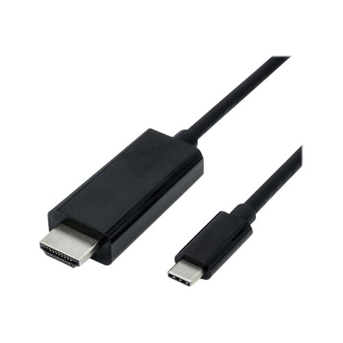 VALUE - Câble vidéo/audio - HDMI mâle pour 24 pin USB-C mâle - 1 m - blindé - noir - support 4K