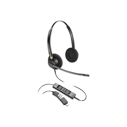 Poly EncorePro 525-M - Micro-casque - sur-oreille - filaire - USB-C, USB-A