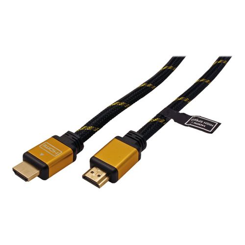 Roline - Câble HDMI - HDMI mâle pour HDMI femelle - 3 m - double blindage - noir
