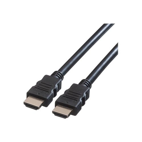 Roline HDMI High Speed Cable with Ethernet - Câble HDMI avec Ethernet - HDMI mâle pour HDMI mâle - 15 m - blindé - noir