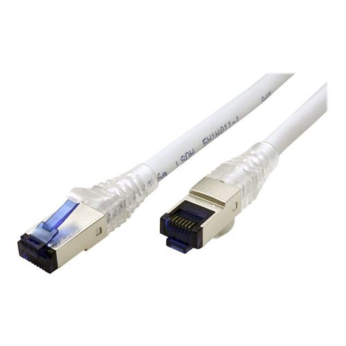 Roline - Cordon de raccordement - RJ-45 (M) pour RJ-45 (M) - 20 m - SFTP, PiMF - CAT 6a - sans halogène, moulé, sans crochet, solide - gris