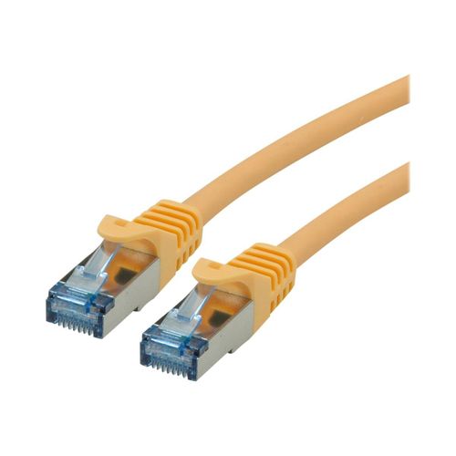 Roline - Cordon de raccordement - RJ-45 (M) pour RJ-45 (M) - 50 cm - SFTP - CAT 6a - jaune