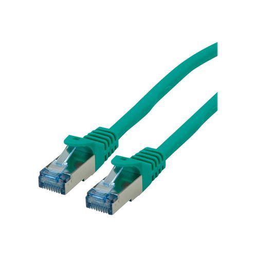 Roline - Cordon de raccordement - RJ-45 (M) pour RJ-45 (M) - 1.5 m - SFTP, PiMF - CAT 6a - vert