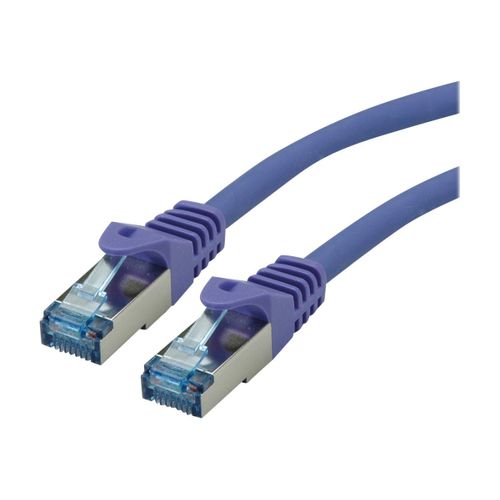 Roline - Cordon de raccordement - RJ-45 (M) pour RJ-45 (M) - 1 m - SFTP - CAT 6a - violet