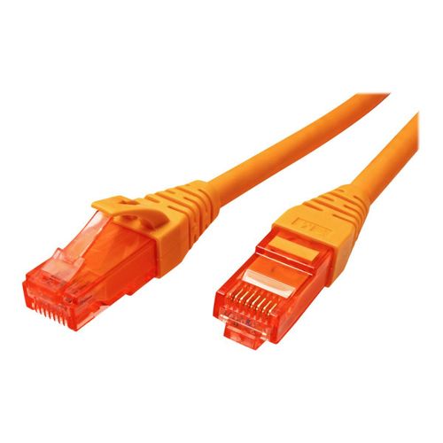 Roline - Cordon de raccordement - RJ-45 (M) pour RJ-45 (M) - 3 m - UTP - CAT 6 - sans halogène, moulé, bloqué - orange