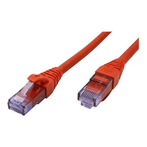 Roline - Cordon de raccordement - RJ-45 (M) pour RJ-45 (M) - 20 m - UTP - CAT 6a - sans halogène, moulé, bloqué - rouge