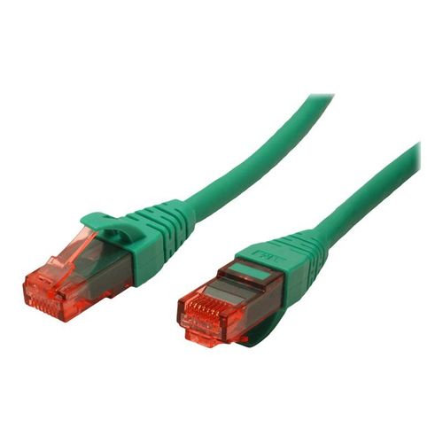 Roline - Cordon de raccordement - RJ-45 (M) pour RJ-45 (M) - 30 cm - UTP - CAT 6 - sans halogène, moulé, bloqué - vert