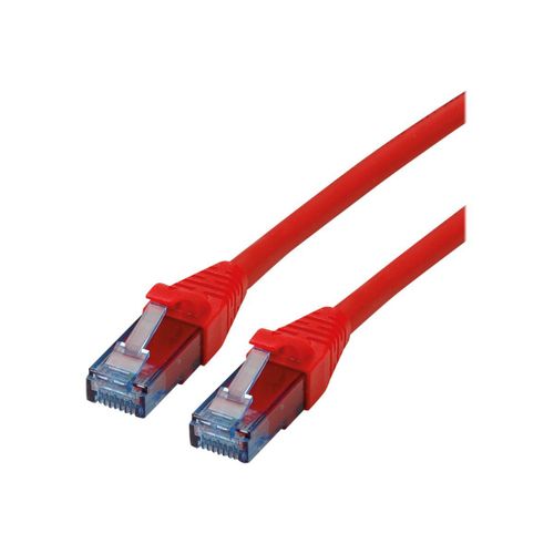 Roline - Cordon de raccordement - RJ-45 (M) pour RJ-45 (M) - 30 cm - UTP - CAT 6a - sans halogène, moulé, bloqué - rouge