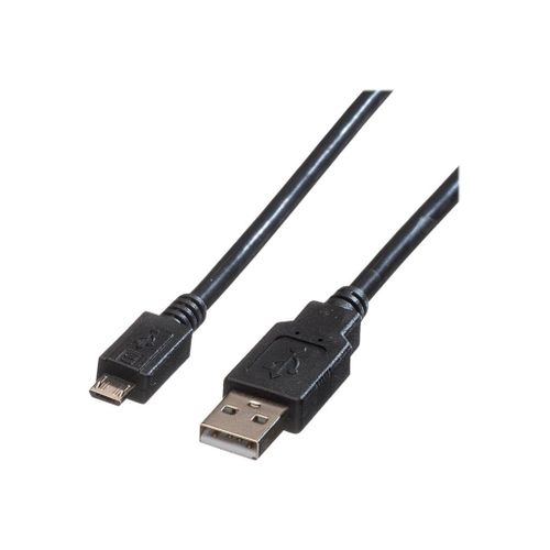 Roline - Câble USB - Micro-USB de type B (M) pour USB (M) - USB 2.0 - 1.8 m - noir