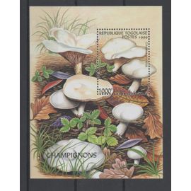 Togo Timbre Les Champignons