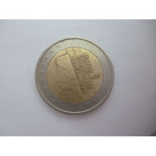 Pièce De Deux Euros 2002 Beatrix Koningin Der Nederlanden