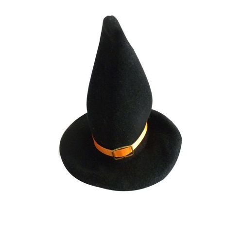 2 Décorations Petits Chapeaux De Sorcière 18 X 13 Cm