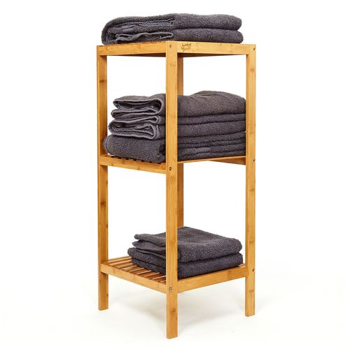 Étagère - Blumfeldt - 3 Niveaux - 34x80x33cm - Multifonctionnelle - En Bambou