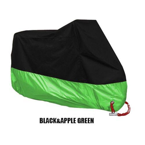 L - De La Motocicleta Resistente Al Agua Cubierta A Prueba De Polvo Uv Protector Scooter Cubierta Toda La Temporada Caso Al Aire Libre Motocicleta Lluvia A Prueba De Polvo De La Cubierta - Noir Green Apple