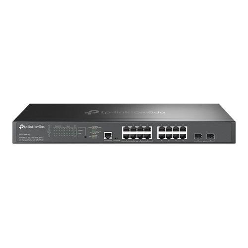 TP-Link Omada SG3218XP-M2 V1.6 - Commutateur - C2+ - Géré - 8 x 2.5GBase-T + 8 x 100/1000/2.5G (PoE+) + 2 x Ethernet SFP+ de 10Go (liaison montante) - Montable sur rack - PoE+ (240 W)