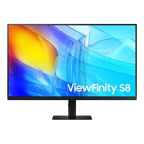 Samsung ViewFinity S8 S32D800EAU - S80D Series - écran LED - 32" - 3840 x 2160 UHD @ 60 Hz - VA - 350 cd/m² - 3000:1 - HDR10 - 5 ms - HDMI, DisplayPort - noir