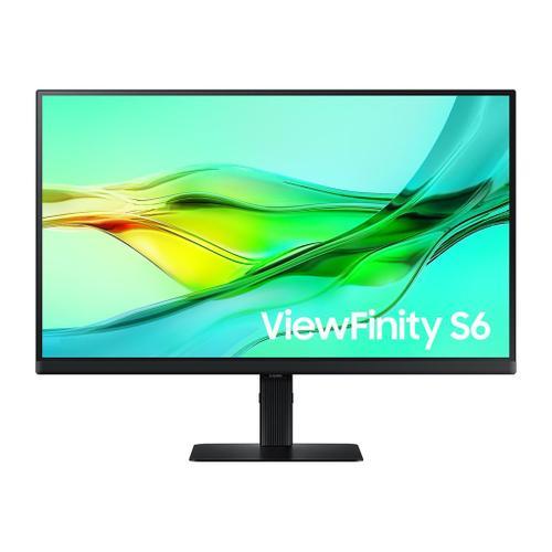 Samsung ViewFinity S6 S27D600UAU - S60UD Series - écran LED - USB - 27" - 2560 x 1440 QHD @ 100 Hz - IPS - 350 cd/m² - 1000:1 - HDR10 - 5 ms - HDMI, DisplayPort, USB-C - noir