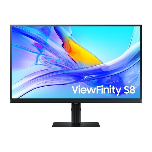 Samsung ViewFinity S8 S27D800UAU - S80UD Series - écran LED - USB - 27" - 3840 x 2160 UHD @ 60 Hz - IPS - 350 cd/m² - 1000:1 - HDR10 - 5 ms - HDMI, DisplayPort, USB-C - noir