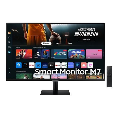 Samsung S32DM702UU - M70D Series - écran LED - Intelligent - 32" - 3840 x 2160 4K @ 60 Hz - VA - 300 cd/m² - 3000:1 - HDR10 - 4 ms - HDMI, USB-C - haut-parleurs - noir