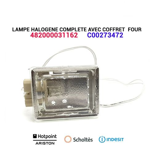 Lampe halogène complète avec coffret - C00273472 - Four SCHOLTES HOTPOINT INDESIT